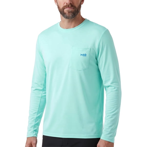 Bassdash Men’s UPF 50+ Performance Long Sleeve T-Shirt UV Sun Protection Fishing Hiking Sports Shirts