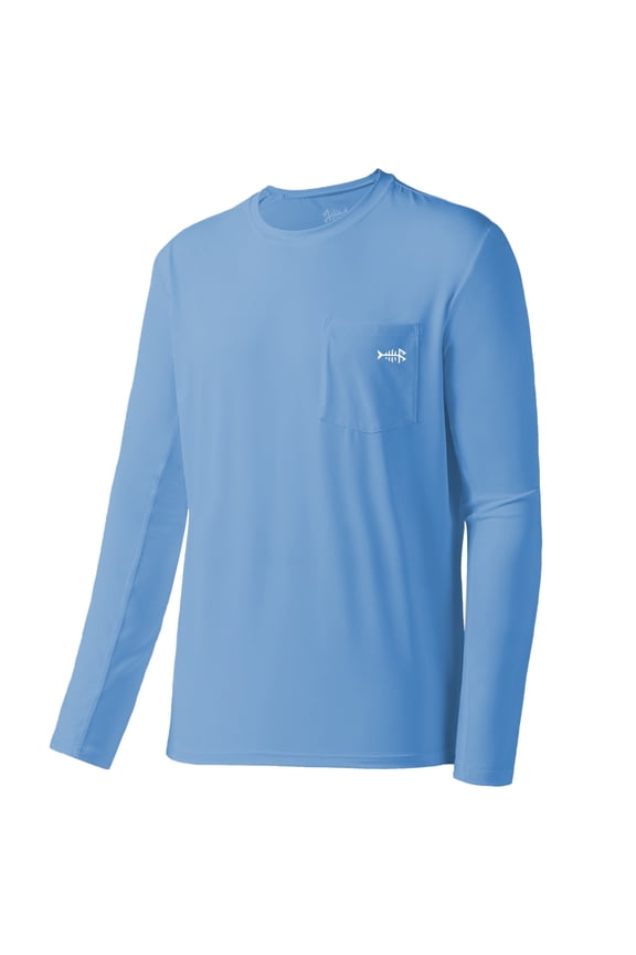 Men’s UPF 50+ Performance Long Sleeve T-Shirt UV Sun Protection Fishing Hiking Sports Shirts