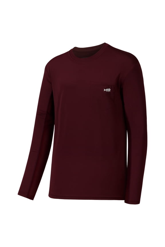 Men’s UPF 50+ Performance Long Sleeve T-Shirt UV Sun Protection Fishing Hiking Sports Shirts