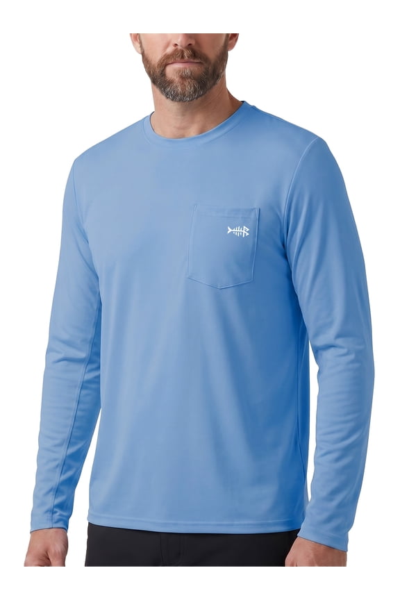 Men’s UPF 50+ Performance Long Sleeve T-Shirt UV Sun Protection Fishing Hiking Sports Shirts