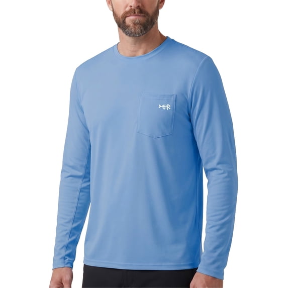 Bassdash Men’s UPF 50+ Performance Long Sleeve T-Shirt UV Sun Protection Fishing Hiking Sports Shirts