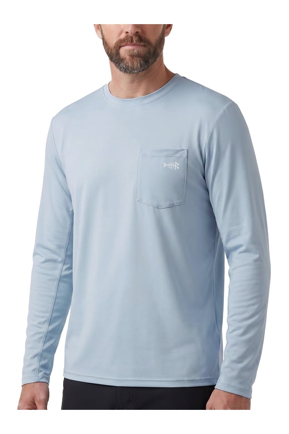 Men’s UPF 50+ Performance Long Sleeve T-Shirt UV Sun Protection Fishing Hiking Sports Shirts