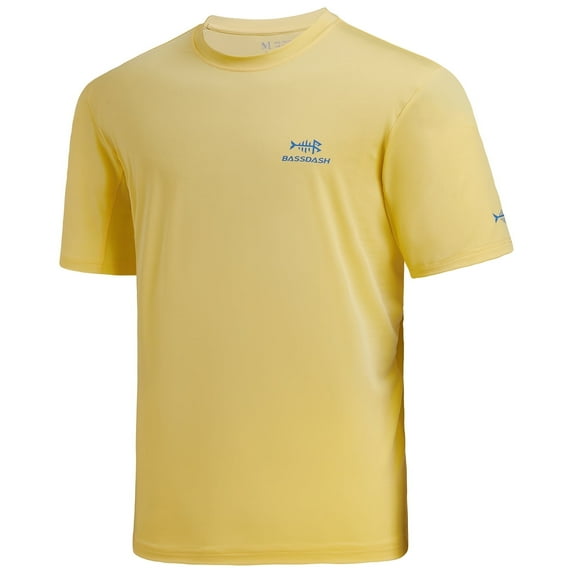 Bassdash Men’s UPF 50+ Sun Protection Fishing Shirt Short Sleeve UV T-Shirt