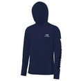 thumbnail image 1 of Bassdash Men's UV Sun Protection Hooded Long Sleeve Fishing Hoodie,Blue,S, 1 of 5