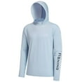thumbnail image 1 of Bassdash Men's UV Sun Protection Hooded Long Sleeve Fishing Hoodie,Blue,XL, 1 of 6