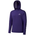 thumbnail image 1 of Bassdash Men's UV Sun Protection Hooded Long Sleeve Fishing Hoodie,Purple,S, 1 of 6