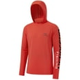 thumbnail image 1 of Bassdash Men's UV Sun Protection Hooded Long Sleeve Fishing Hoodie,Red,3XL, 1 of 6