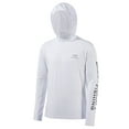 thumbnail image 1 of Bassdash Men's UV Sun Protection Hooded Long Sleeve Fishing Hoodie,White,4XL, 1 of 5