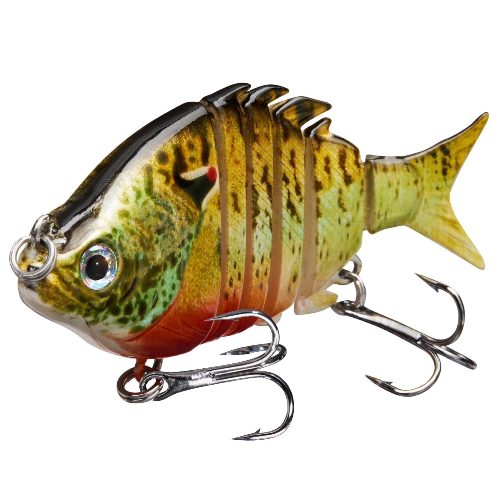 BASSDASH SwimPanfish Bluegill Multi-Joint Swimbait – Harde Topwater Crankbait Voor Baars, Snoek En Meer – 8,9 Cm, 24g