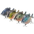 thumbnail image 1 of Bassdash SwimPanfish Multi Jointed Panfish Bluegill Swimbaits Hard Topwater Bass Lures Fishing Lure Crank Saltwater 3.5in/0.85oz,Pack of 4 Colors (BPRL), 1 of 8