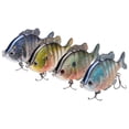 thumbnail image 1 of Bassdash SwimPanfish Multi Jointed Panfish Bluegill Swimbaits Hard Topwater Bass Lures Fishing Lure Crank Saltwater 3.5in/0.85oz,Pack of 4 Colors (BPRL), 1 of 8