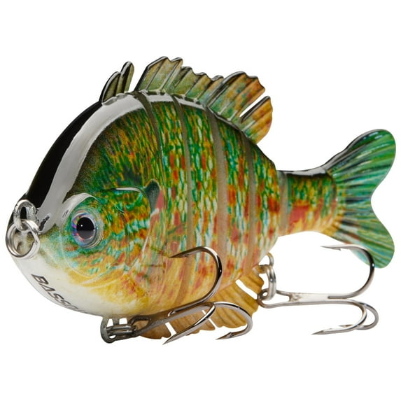 Bassdash SwimPanfish Multi Jointed Panfish Bluegill Swimbaits Hard Topwater Bass Lures Fishing Lure Crank Saltwater 3.5in/0.85oz