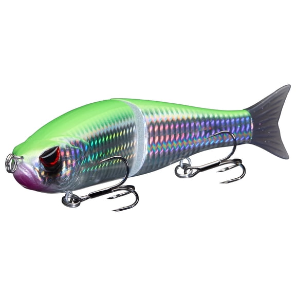 Bassdash SwimShad Glide Baits Jointed Swimbait Bass Pike Salmon Trout Muskie Fishing Lure 4.5in /18.5g