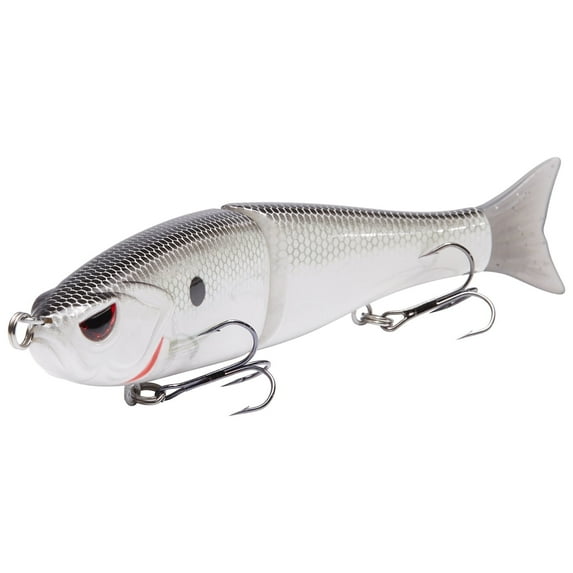Bassdash SwimShad Glide Baits Jointed Swimbait Bass Pike Salmon Trout Muskie Fishing Lure 7in /62.5g