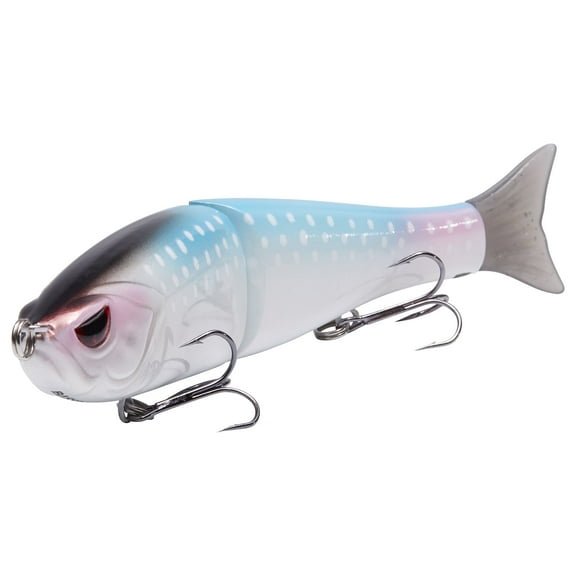 Bassdash SwimShad Glide Baits Jointed Swimbait Bass Pike Salmon Trout Muskie Fishing Lure 7in /62.5g