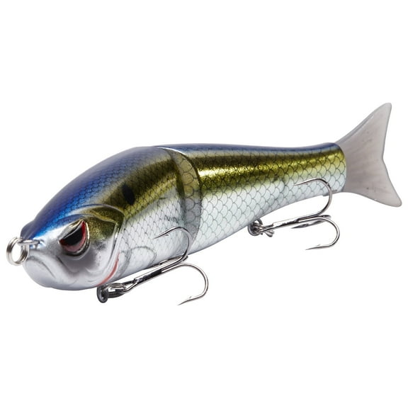 Bassdash SwimShad Glide Baits Jointed Swimbait Bass Pike Salmon Trout Muskie Fishing Lure 7in /62.5g