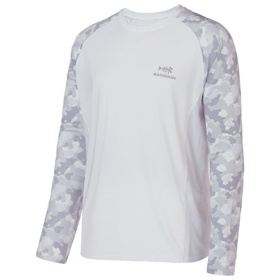 Bassdash UPF 50 Fishing Tee for Men Camo Long Sleeve Shirt Quick Dry Sweatshirts