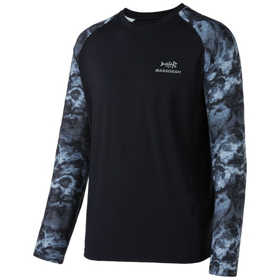 Bassdash UPF 50 Fishing Tee for Men Camo Long Sleeve Shirt Quick Dry Sweatshirts