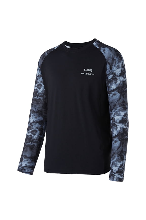 UPF 50 Fishing Tee for Men Camo Long Sleeve Shirt Quick Dry Sweatshirts