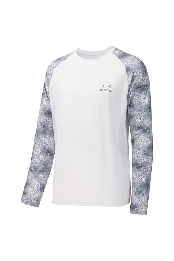 UPF 50 Fishing Tee for Men Camo Long Sleeve Shirt Quick Dry Sweatshirts
