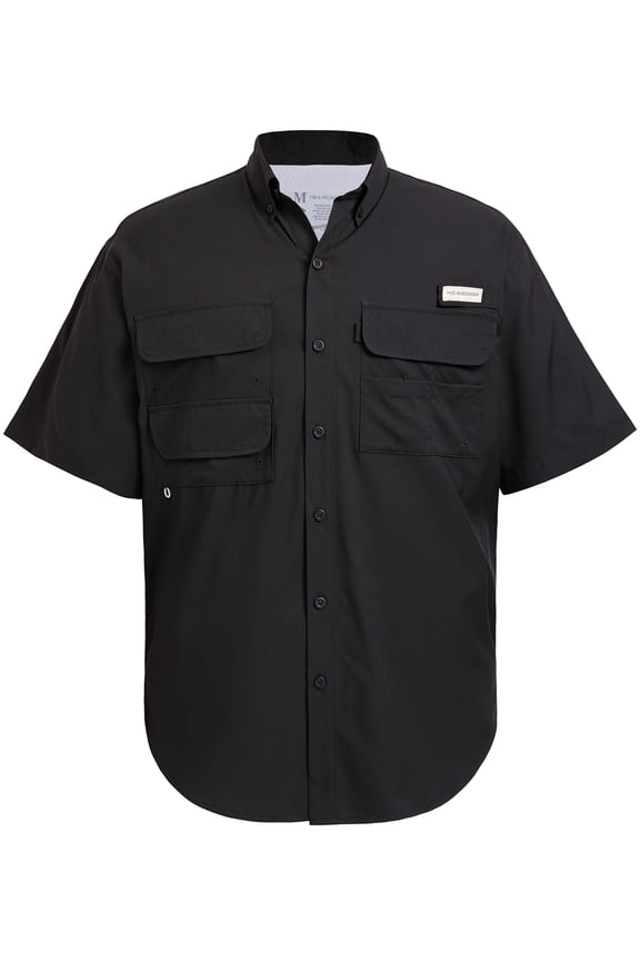 UPF 50 Men’s Fishing Dress Shirt Button Down Woven Short Sleeve Outdoor
