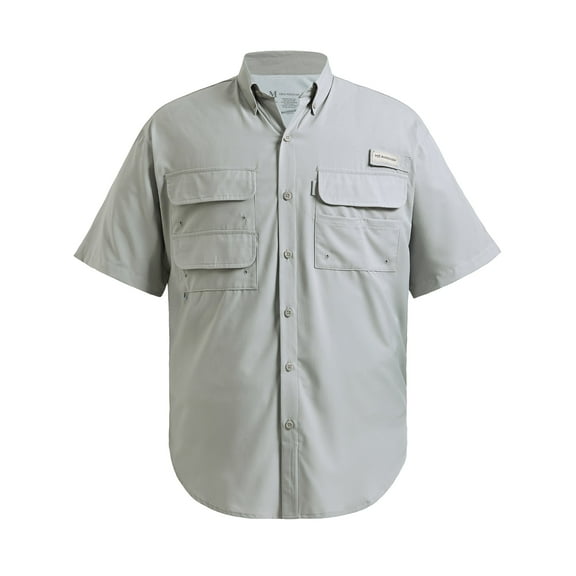 Bassdash UPF 50 Men’s Fishing Dress Shirt Button Down Woven Short Sleeve Outdoor