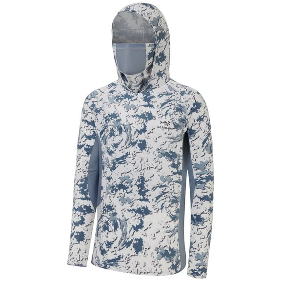 Bassdash UPF 50  Men’s Hunting Shirts with Mask Long Sleeve Camo Fishing Hoodie