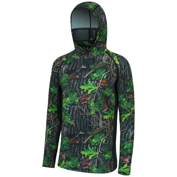 Bassdash UPF 50+ Men’s Hunting Shirts with Mask Long Sleeve Camo Fishing Hoodie