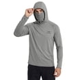 thumbnail image 1 of Bassdash UPF 50+ Men’s Long Sleeve Fishing Shirt with Mask UV Neck Gaiter Hoodie, 1 of 6