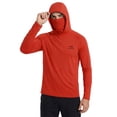 thumbnail image 1 of Bassdash UPF 50+ Men’s Long Sleeve Fishing Shirt with Mask UV Neck Gaiter Hoodie, 1 of 7