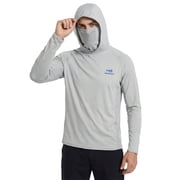 Bassdash UPF 50+ Men s Long Sleeve Fishing Shirt with Mask UV Neck Gaiter Hoodie