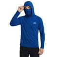 thumbnail image 1 of Bassdash UPF 50+ Men’s Long Sleeve Fishing Shirt with Mask UV Neck Gaiter Hoodie, 1 of 7