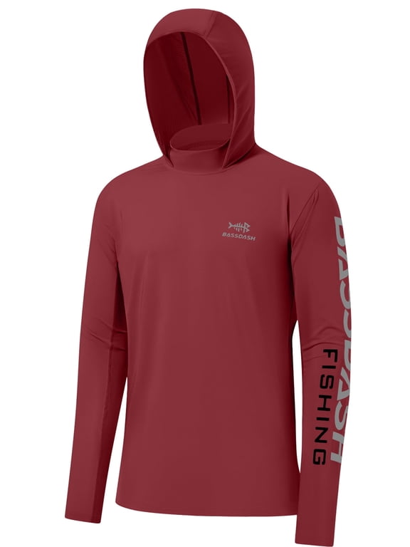 UPF 50+ Men’s UV Sun Protection Long Sleeve Hooded Fishing Shirts