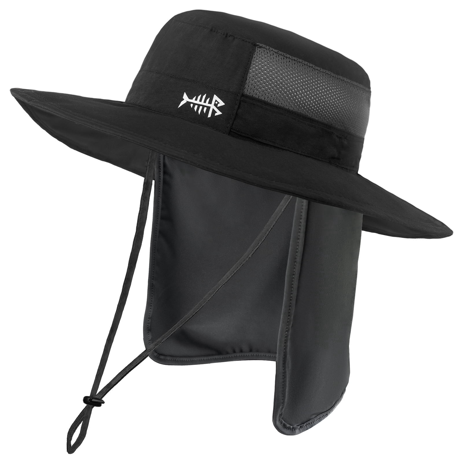 Bassdash UPF 50+ Sun Fishing Hat Water Resistant with Detachable Neck Flap