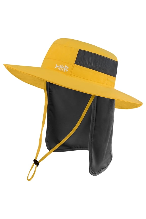 UPF 50+ Sun Fishing Hat Water Resistant with Detachable Neck Flap