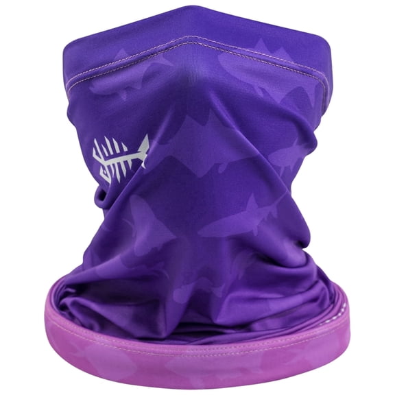 Bassdash Adjustable UPF 50+ UV Sun Protection Face Mask, Gradient Purple, 1 Count