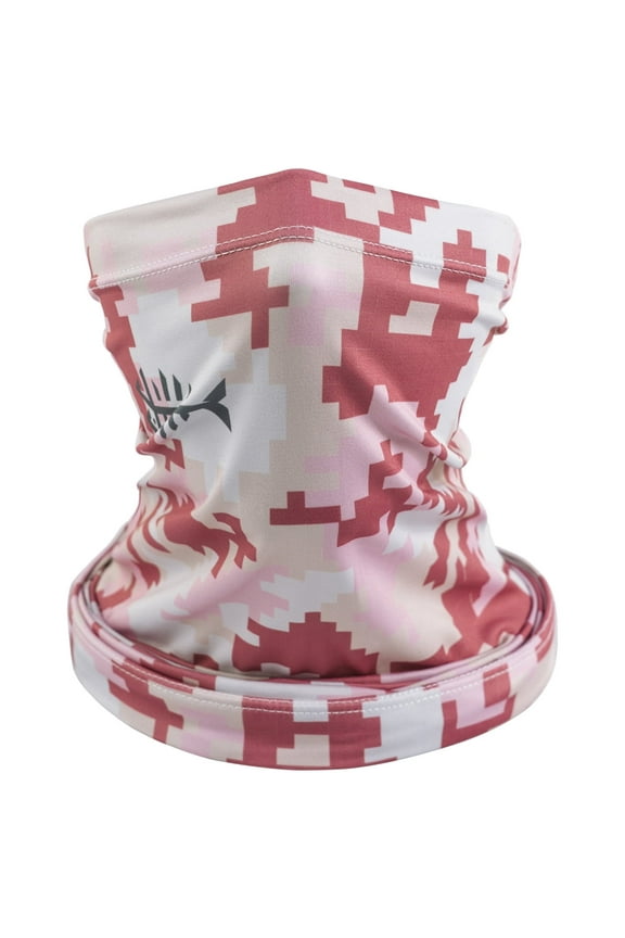 Adjustable UPF 50+ UV Sun Protection Face Mask, Pink Camo, 1 Count