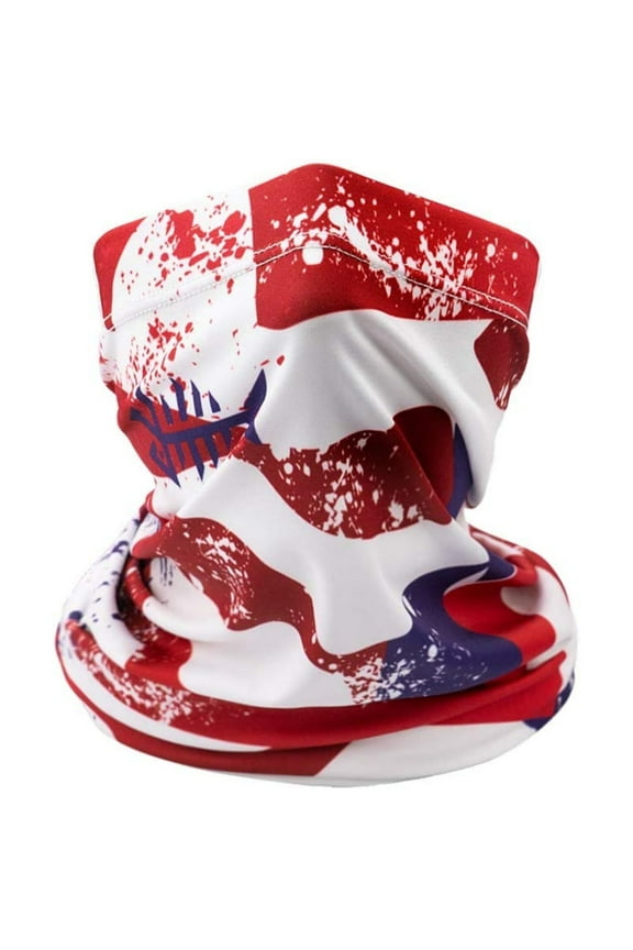 Adjustable UPF 50+ UV Sun Protection Face Mask, Americana, 1 Count