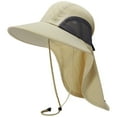 thumbnail image 1 of Bassdash UPF 50+ Unisex Water Resistant Wide Brim Sun Hat with Large Neck Flap Ponytail Fishing Hat for Men Women, 1 of 2