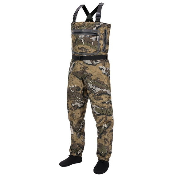 Bassdash Veil Camo Chest Stocking Foot Fishing Hunting Waders for Men, Breathable and Ultra Lightweight in 7 Sizes