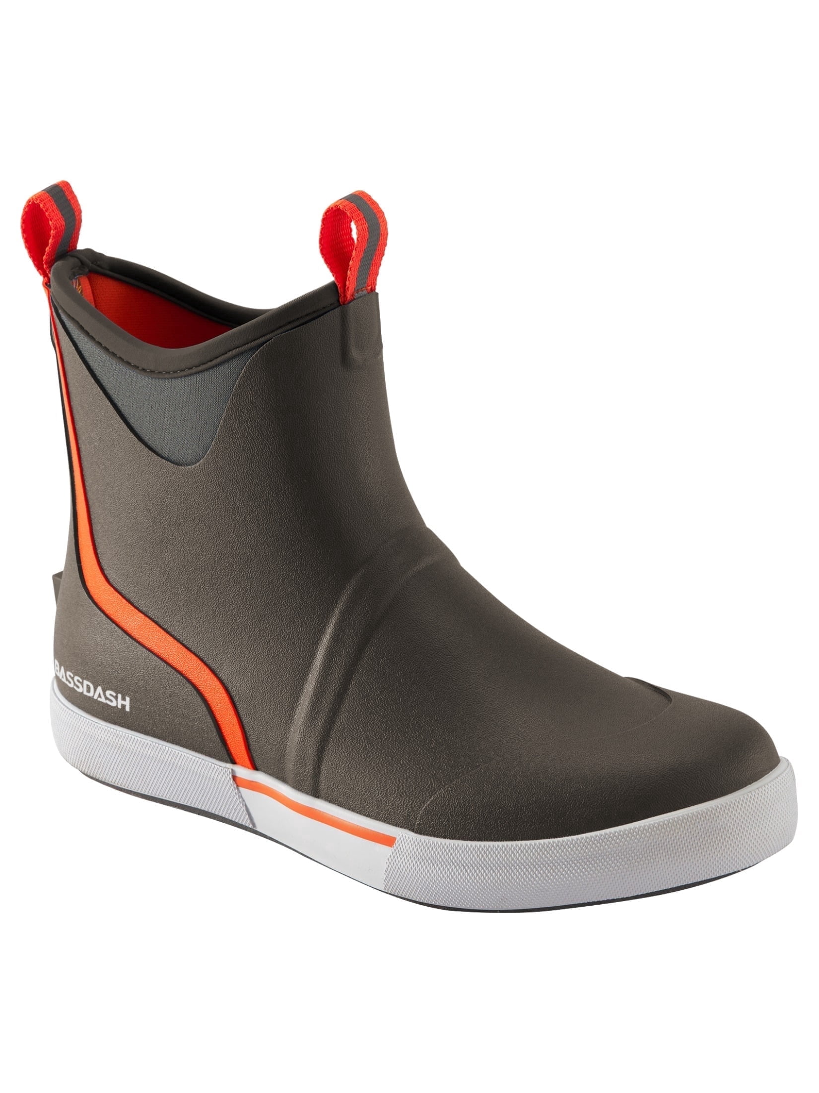 BASSDASH Men’s 6" Waterproof Deck Boots with Breathable Lining Anti-slip Neoprene Rubber Ankle Rain Boots for Fishing Boating