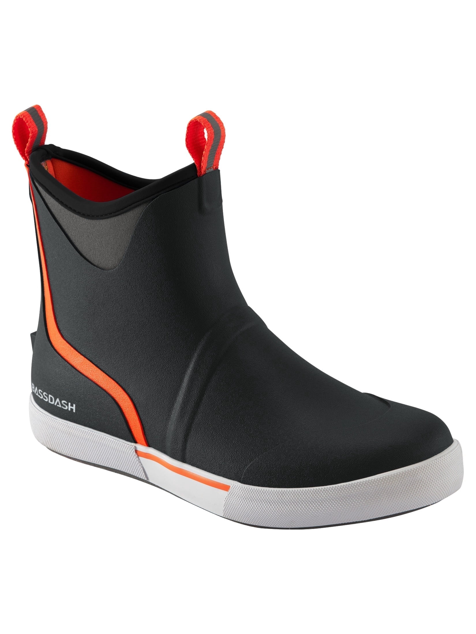 BASSDASH Men’s 6" Waterproof Deck Boots with Breathable Lining Anti-slip Neoprene Rubber Ankle Rain Boots for Fishing Boating