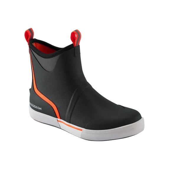 BASSDASH Men’s 6" Waterproof Deck Boots with Breathable Lining Anti-slip Neoprene Rubber Ankle Rain Boots for Fishing Boating