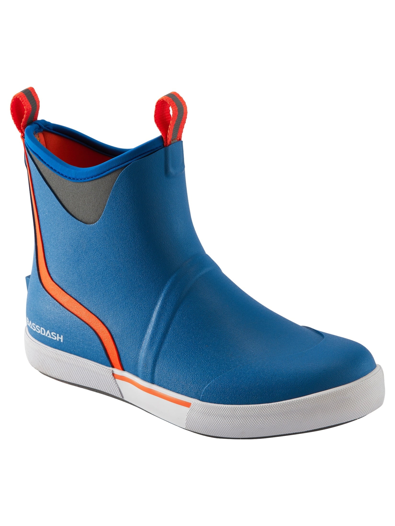 BASSDASH Men’s 6" Waterproof Deck Boots with Breathable Lining Anti-slip Neoprene Rubber Ankle Rain Boots for Fishing Boating