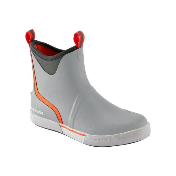 BASSDASH Men’s 6" Waterproof Deck Boots with Breathable Lining Anti-slip Neoprene Rubber Ankle Rain Boots for Fishing Boating