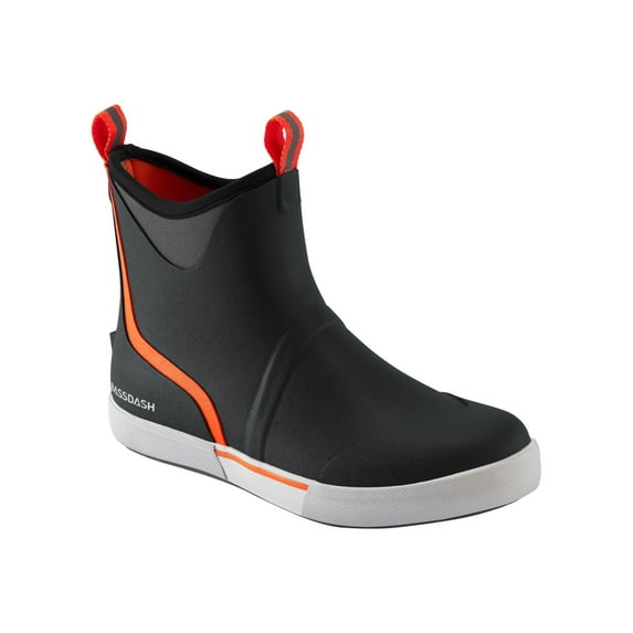 BASSDASH Men’s 6" Waterproof Deck Boots with Breathable Lining Anti-slip Neoprene Rubber Ankle Rain Boots for Fishing Boating