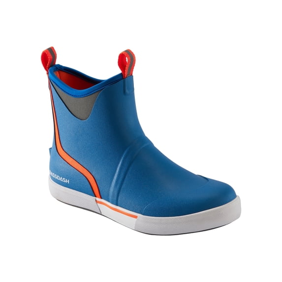 BASSDASH Men’s 6" Waterproof Deck Boots with Breathable Lining Anti-slip Neoprene Rubber Ankle Rain Boots for Fishing Boating