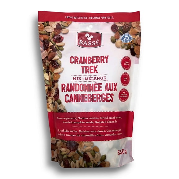 Basse Cranberry Trek Mix, 550g (19.4 oz)