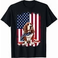 thumbnail image 1 of Basset Hound American Flag 4Th Of July Basset Hound Gift Unisex T-Shirt, 1 of 2