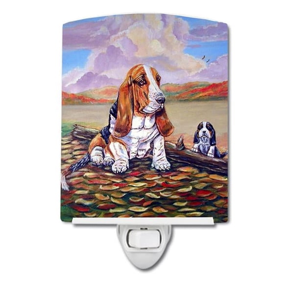 Basset Hound Ceramic Night Light
